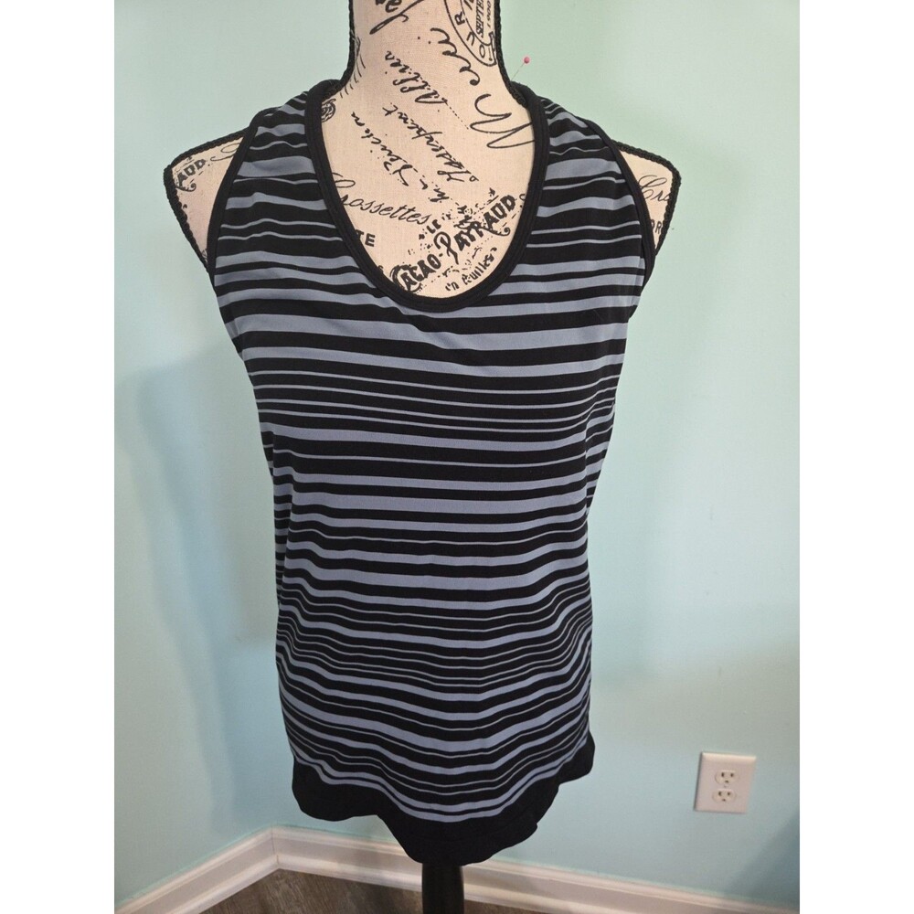 ATHLETA Seamless Striped Racerback Tank Stripe large